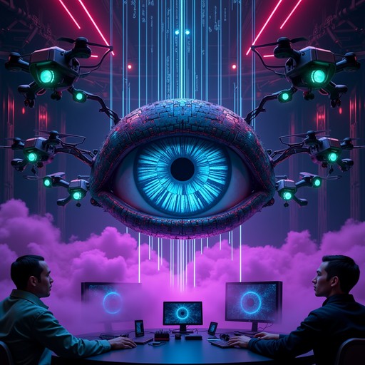 Free Omniscient Digital Eye Image - Cyberpunk, Eye, Surveillance ...