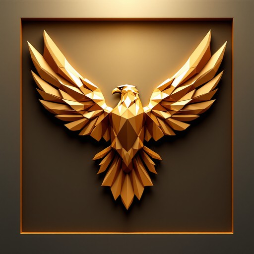 Free Geometric Golden Eagle Image - Eagle, Geometric, Golden | Download ...