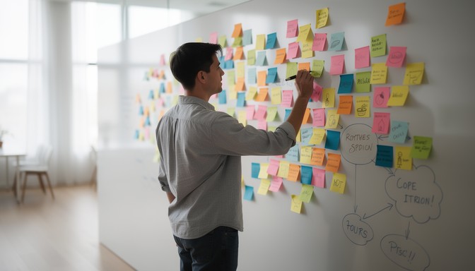 Free Brainstorming With Sticky Notes Image - Brainstorming, Creativity ...