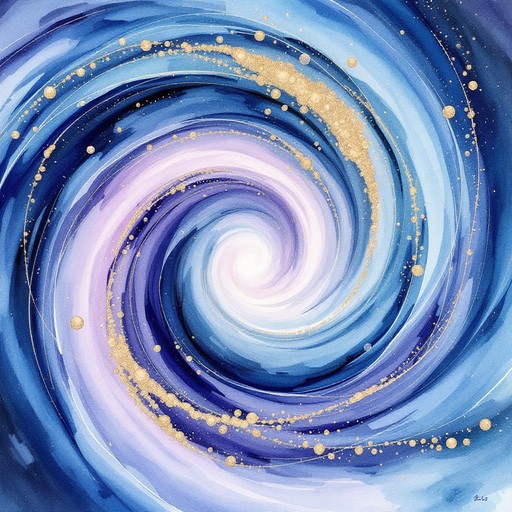 Free Celestial Blue Vortex Image - Watercolor, Spiral, Swirl | Download ...