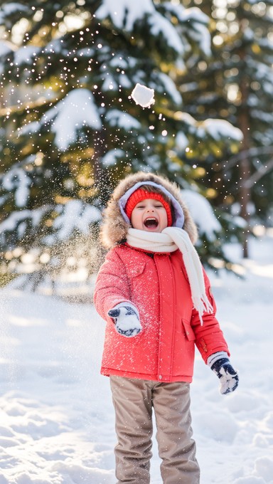 Free Catching Snowflakes Joyfully Image - Child, Winter, Snow ...