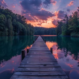 Free Sunset Lake Dock Image - Sunset, Lake, Pier | Download at StockCake
