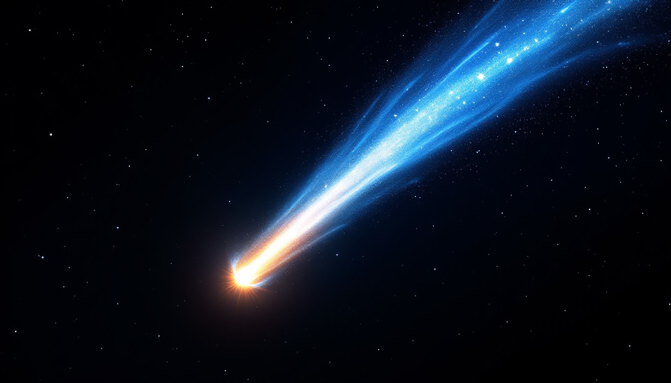 Free Comet's Blue Trail Image - Comet, Space, Astronomy | Download at ...