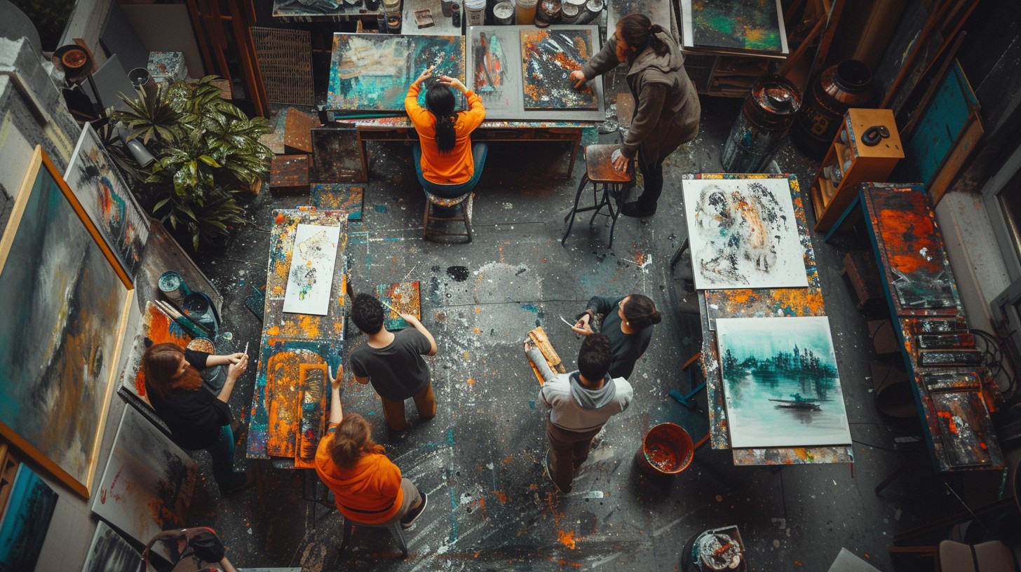 Free Artists at Work Image - Art, Studio, Painting | Download at StockCake