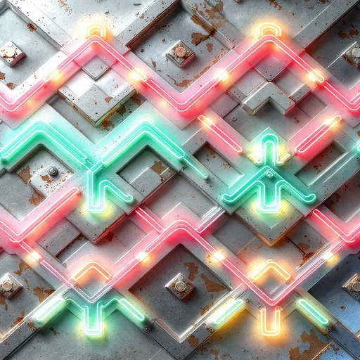 Turqoise Neon Download Neon Lattice Glow Image - Neon, Pink, Turquoise | StockCake