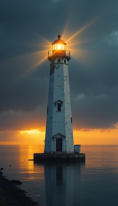 Free Beacon Guiding Darkness Image - Lighthouse, Beacon, Seascape ...
