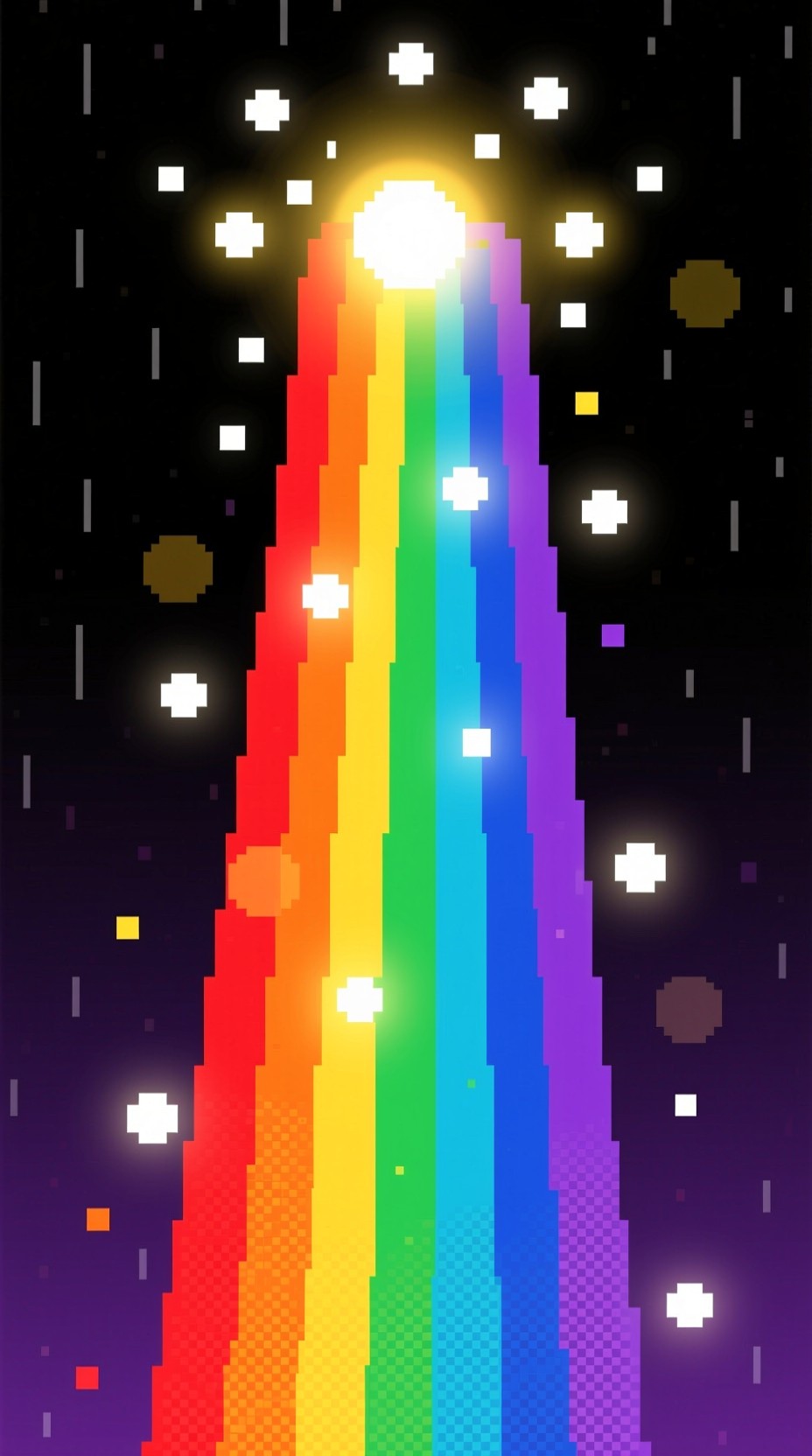 Free Rainbow Pixel Rain Image - Pixel, Rainbow, Art | Download at StockCake