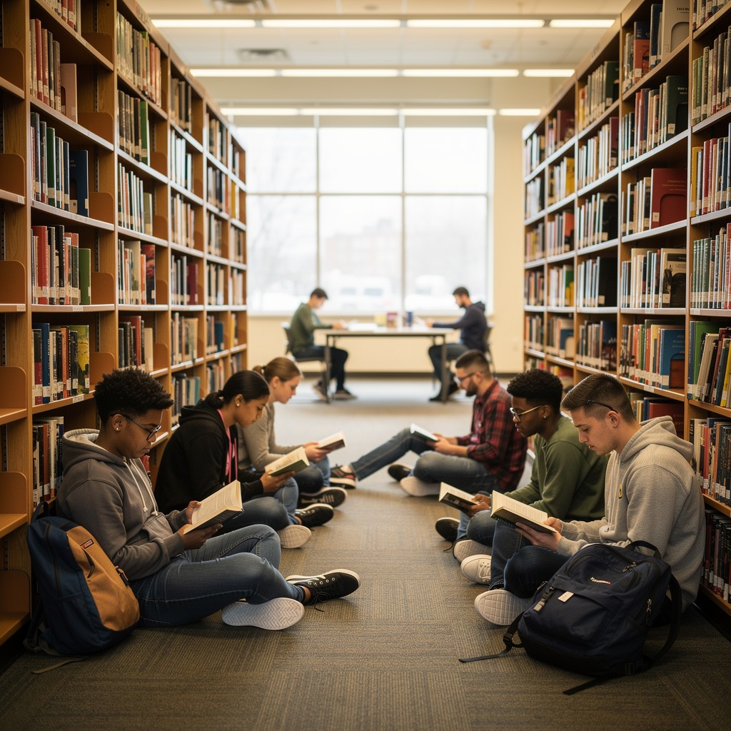 Free Students Reading Together Image - Library, Students, Reading ...