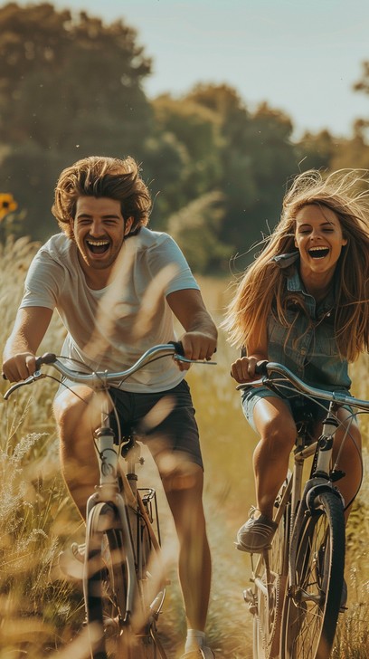 Free Joyful Bike Ride Image - Biking, Friends, Laughter | Download at ...