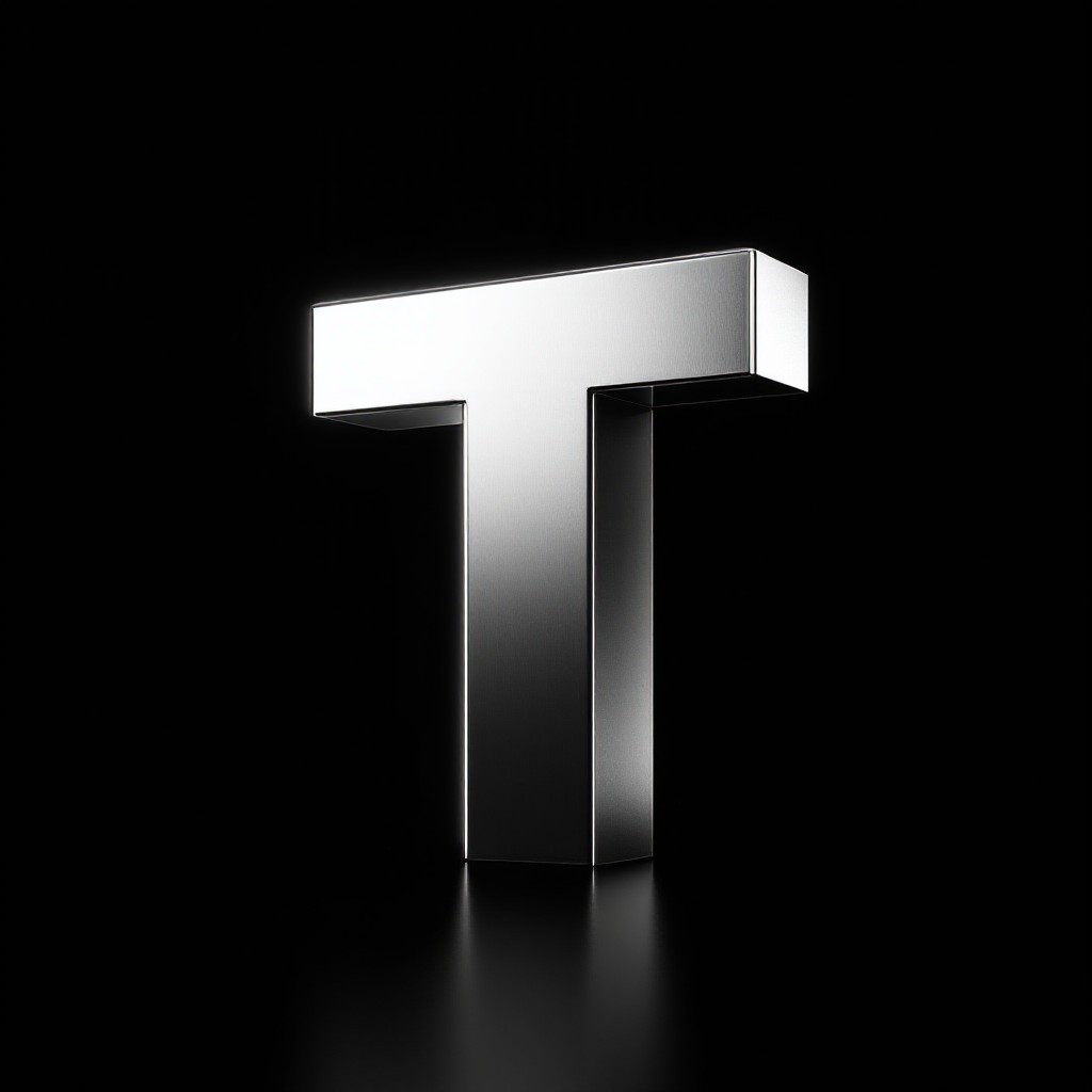Free Metallic Typography Art Image - Typography, Minimal, Metallic ...
