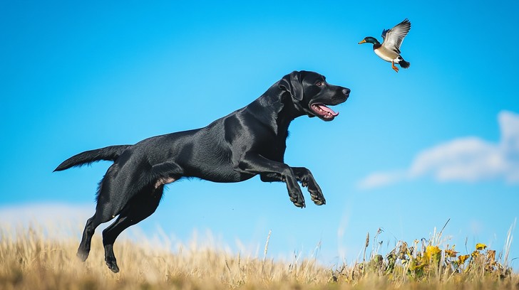Free Dog chasing bird Image - Dog, Bird, Flying | Download at StockCake