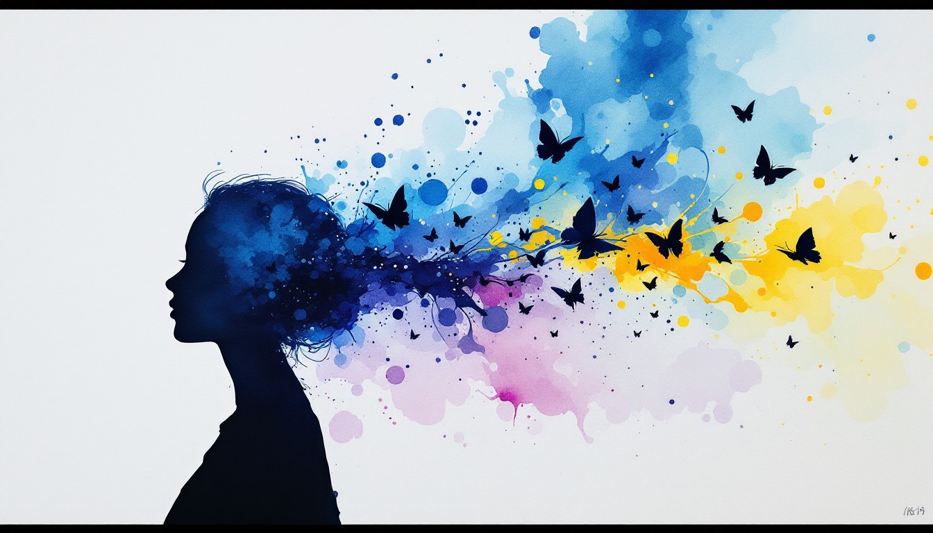 Free Mind Takes Flight Image - Watercolor, Butterfly, Silhouette ...