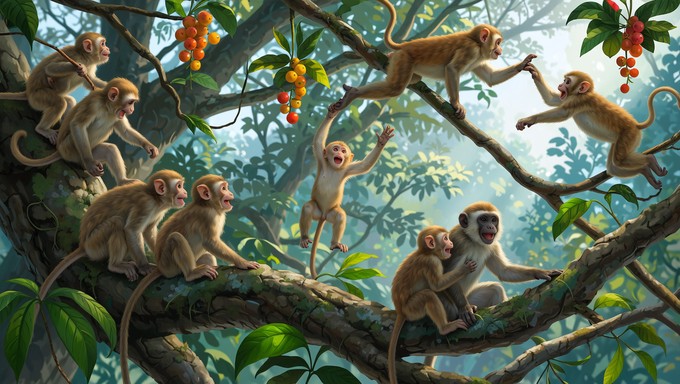 Free Jungle Monkey Play Image - Monkeys, Jungle, Wildlife | Download at ...