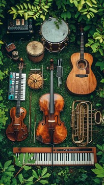 Multiple Musical Instruments Images. Free Free Musical Instrument Ensemble Image - Music, Instruments, Violin ...
