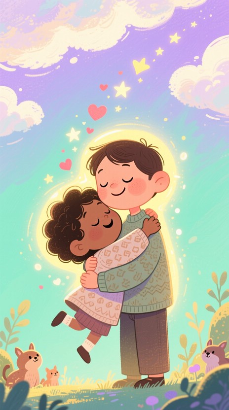 Free Pure Joyful Connection Photo - Embrace, Children, Diverse ...
