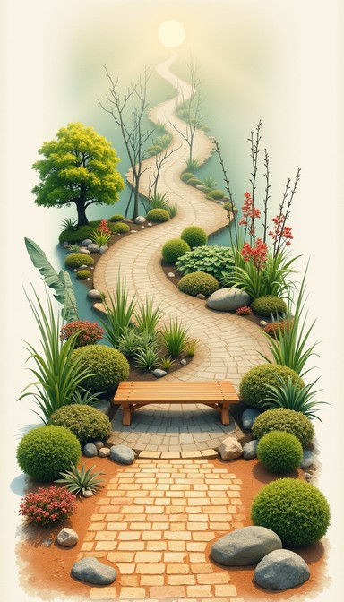 Zen Image Path Way Free Spiraling Zen Pathway Image - Pathway, Spiral, Bonsai | Download ...