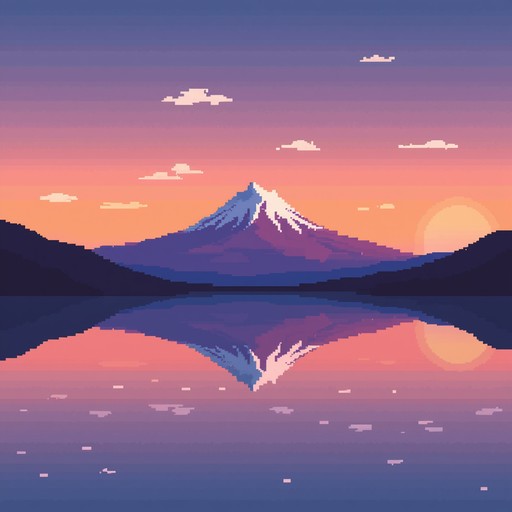 Free Serene Pixel Sunset Image - Mountain, Pixel, Sunset | Download at ...