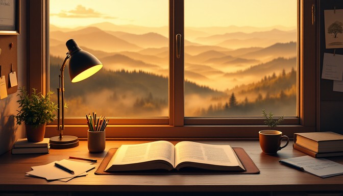 Lofi Study Free Lofi Study Vibes Image - Lofi, Study, Desk | Download at StockCake