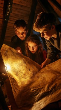 Free Kids Exploring Map Image - Children, Adventure, Map | Download at ...
