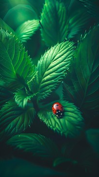 Free Ladybug on Leaf Image - Ladybug, Leaf, Insect | Download at StockCake