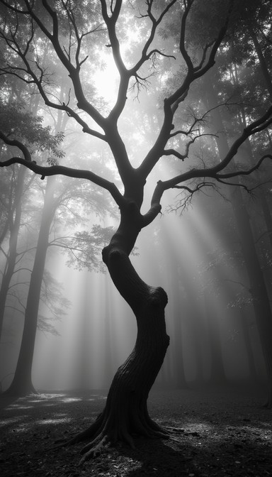 Gnarled Tree Mist Free Ancient Misty Guardian Image - Ancient, Tree, Misty | Download at ...