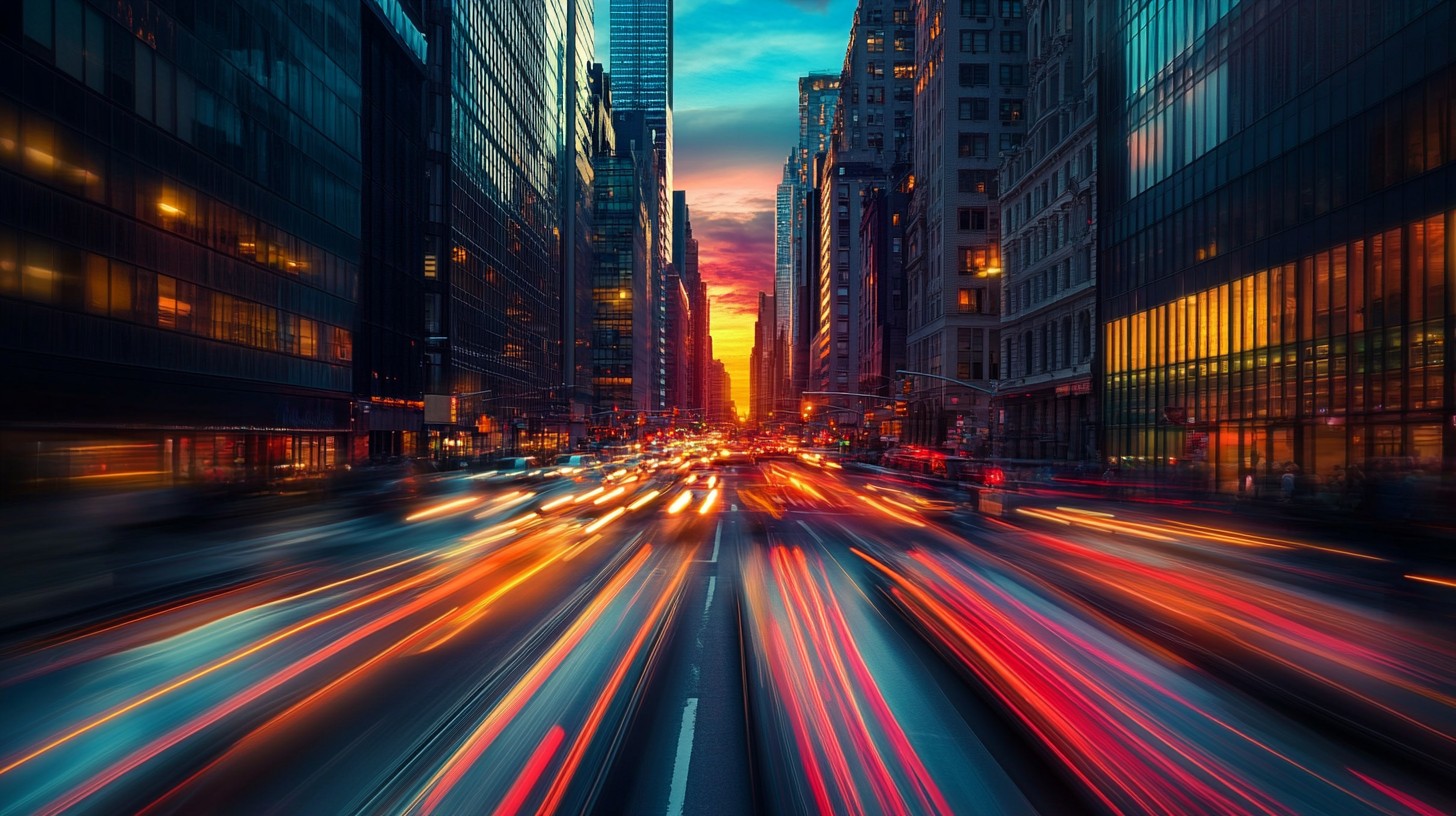 Free Urban Sunset Commute Image - City, Sunset, Lights | Download at ...