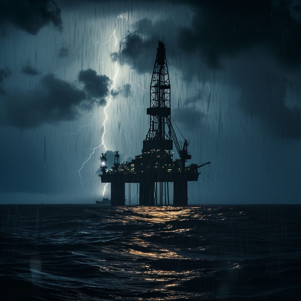 Free Stormy Sea Rig Image - Storm, Ocean, Rig | Download at StockCake