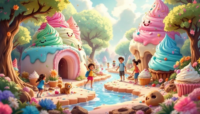 Free Dessert Wonderland Explorers Image | Download at StockCake
