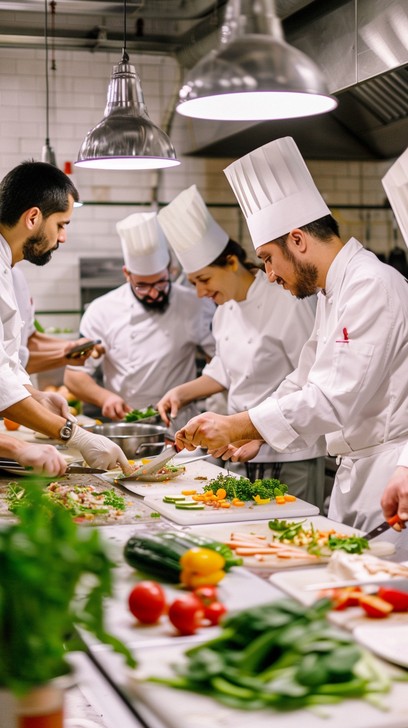 Free Chefs enjoying work Image - Chefs, Vegetables, Kitchen | Download ...