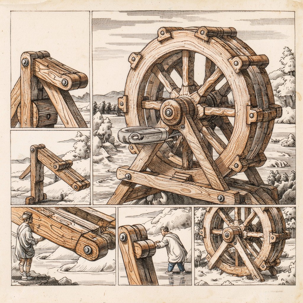Free Renaissance Water Wheel Photo - Waterwheel, Renaissance ...
