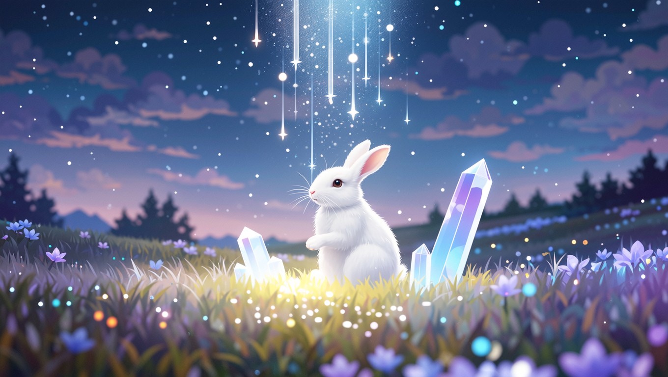 Magic Beautiful Rabbit Free Magical Rabbit Meadow Image - Rabbit, Bunny, Magical | Download at ...