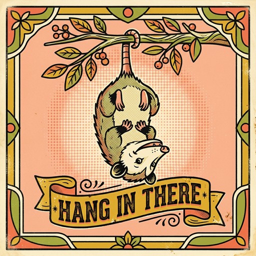 Free Hang In There Image - Retro, Vintage, Poster | Download at StockCake