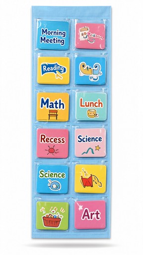 Download Colorful Classroom Schedule Chart Image - Classroom, Schedule ...