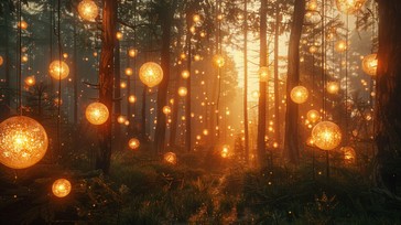 Free Enchanted Forest Lights Image - Forest, Magical, Glowing ...