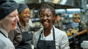 Workday Kitchen Free Cheerful Kitchen Staff Image - Chef, Kitchen, Cooking | Download ...