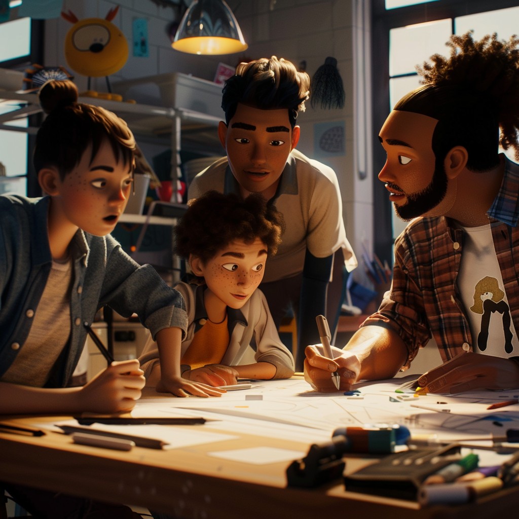 Free Creative Team Meeting Image - Animation, Teamwork, Creative ...