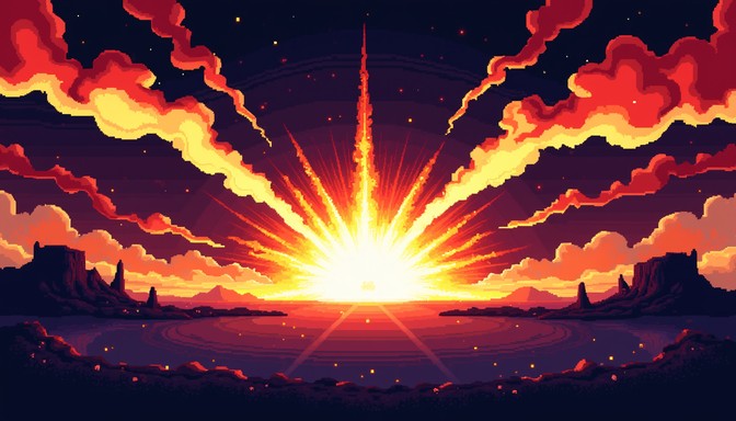 Download Explosive Pixel Inferno Image - Explosion, Pixel, Inferno ...