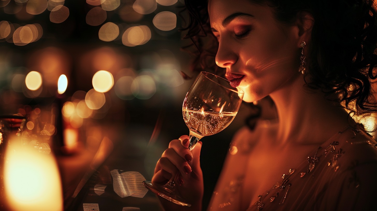 Free Elegant Evening Sip Image - Woman, Wine, Candlelight | Download at ...