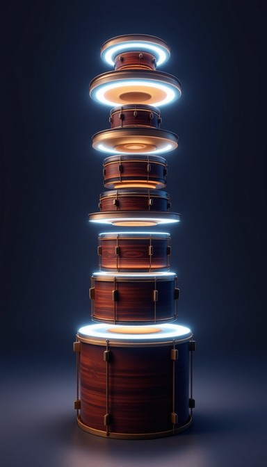 Free Rhythmic Percussion Tower Image - Percussion, Drums, Cymbals ...
