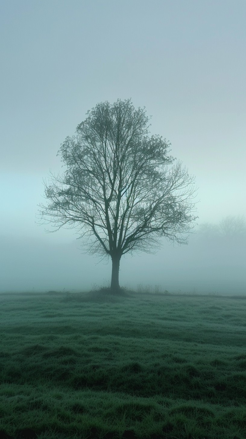 Free Misty Solitary Tree Image - Mist, Tree, Fog | Download at StockCake