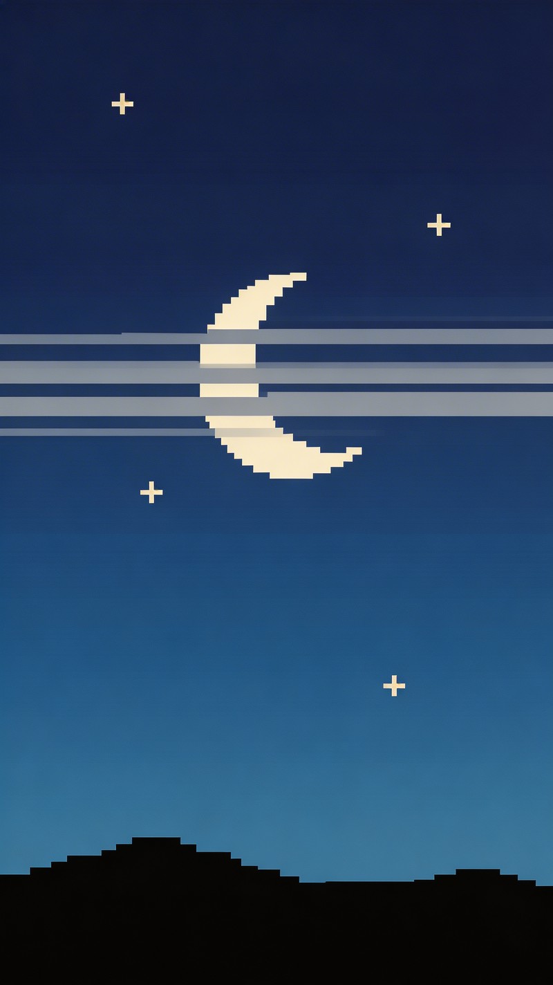 Free Pixel Moon Night Image - Pixel, Moon, Night | Download at StockCake