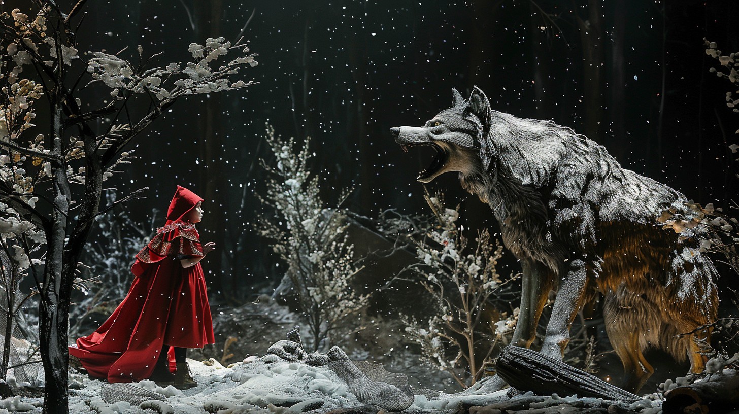 Free Snowy Forest Encounter Image - Snow, Wolf, Forest | Download at ...
