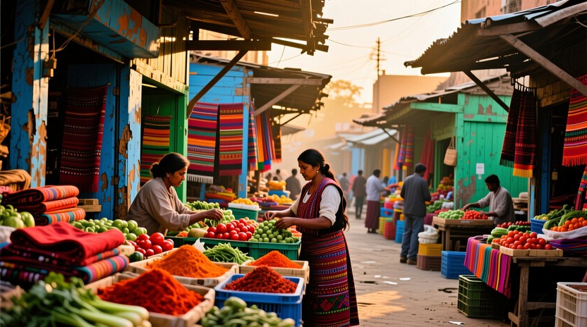 Free Vibrant Street Bazaar Photo - Market, Bazaar, Vendors | Download ...