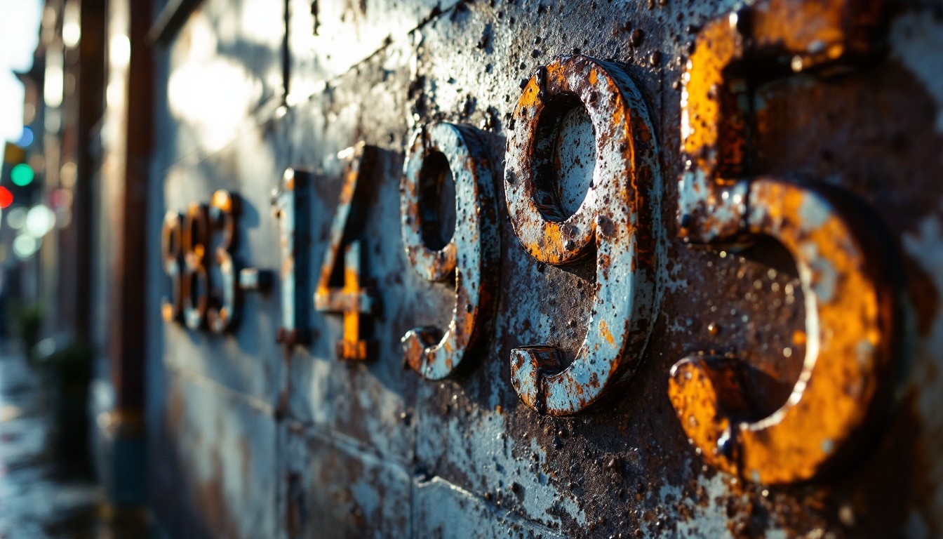 Free Rusty Numbers Glow Photo - Urban, Rusty, Numbers | Download at ...
