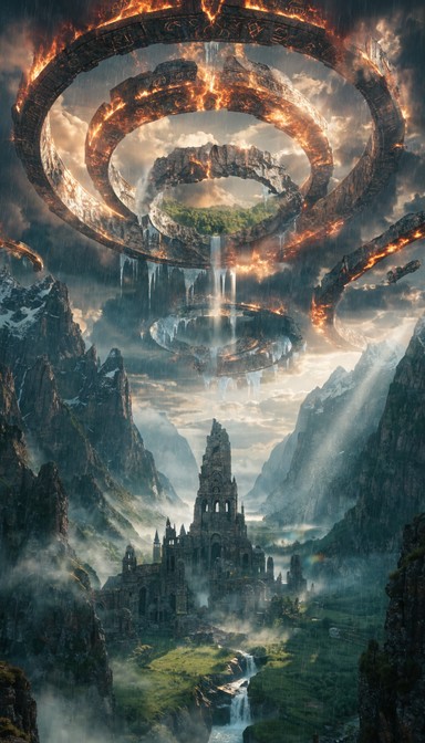 Free Celestial Rings Above Image - Fantasy, Landscape, Rings | Download ...