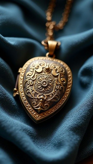 Cloth Locket Free Antique Gold Locket Image | Download at StockCake