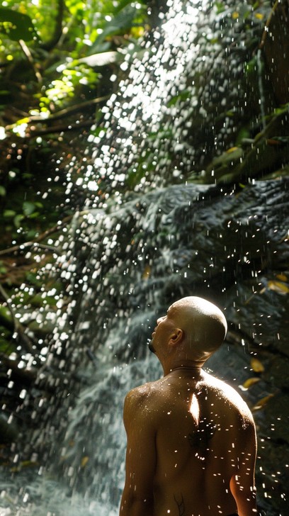 Free Refreshing Waterfall Bath Image - Waterfall, Forest, Nature ...