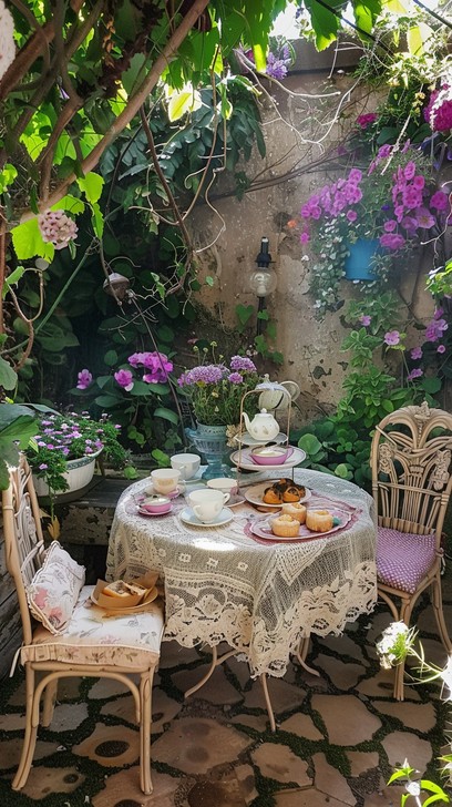 Free Enchanted Garden Tea Image - Garden, Tea, Table | Download at ...