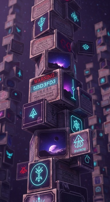 Free Dimensional Glyph Stack Image | Download at StockCake