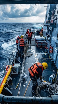 Free Naval Deck Operation Image - Navy, Ocean, Crew | Download at StockCake